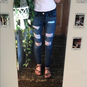 American Eagle dark wash super stretch jeans